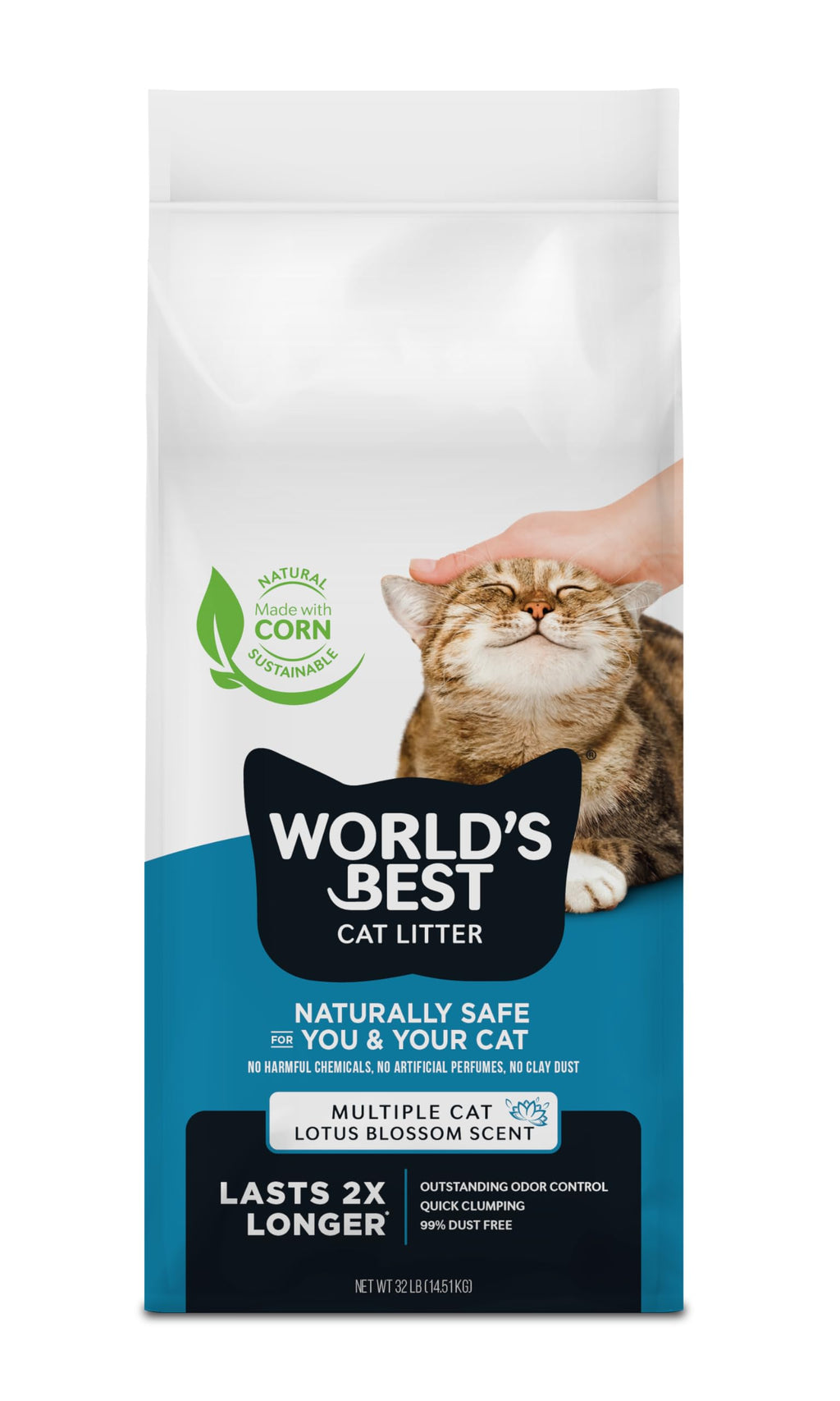Scented Odor Control Cat Litter 32 lb Bag F779954