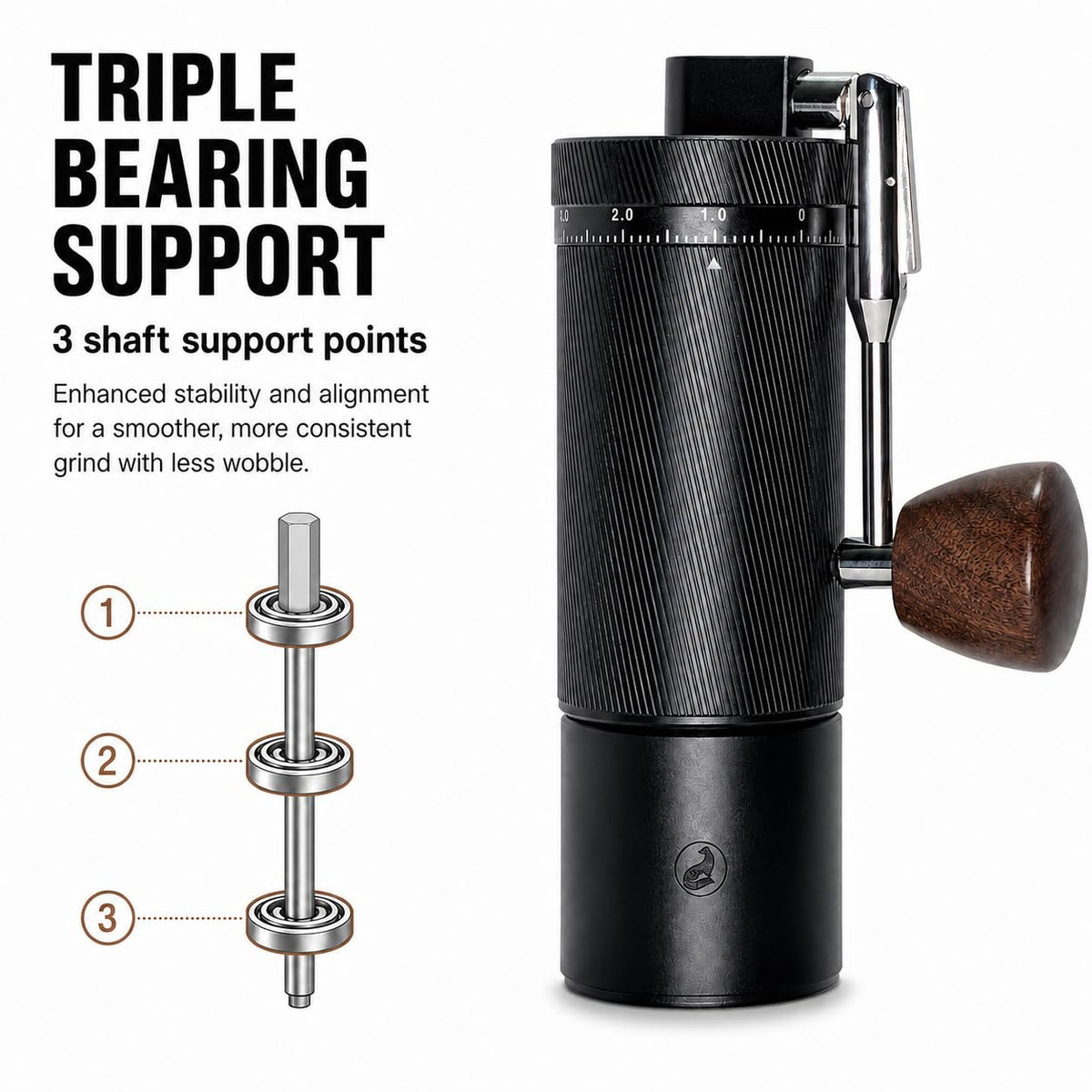 Manual Coffee Grinder Stainless Steel Burr G410813