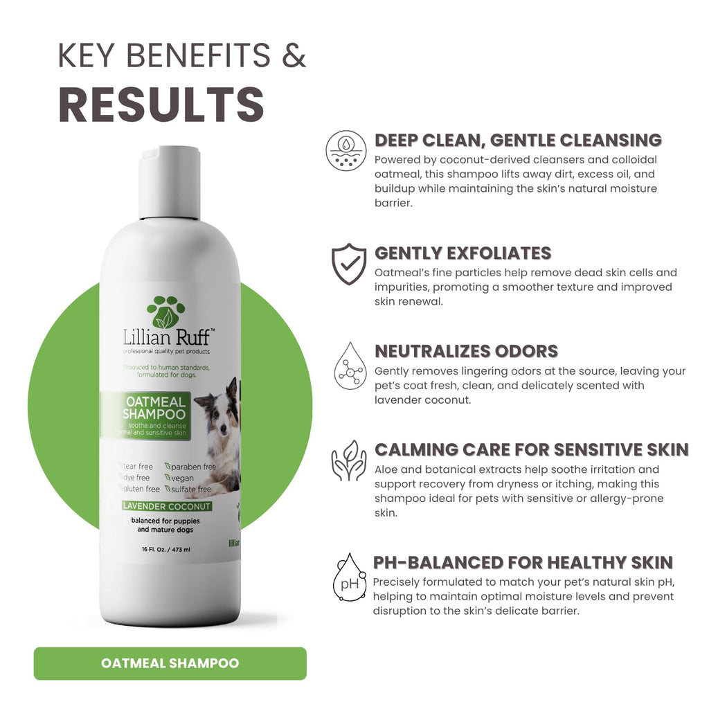 Oatmeal Dog Shampoo 16oz S376
