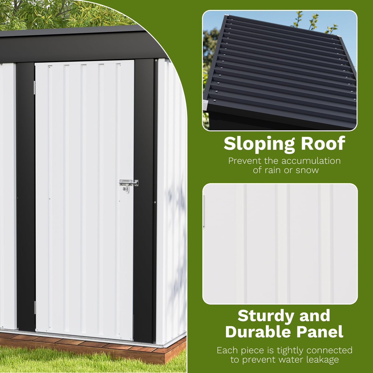 5x3 FT Outdoor Storage Shed T2894