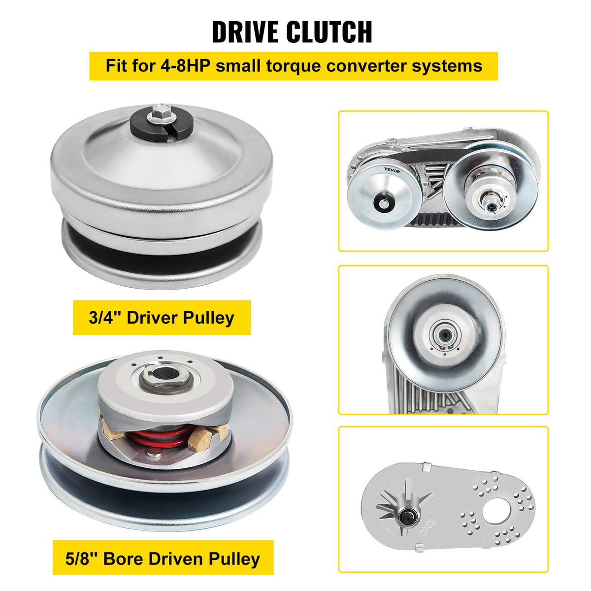 Go Kart Clutch 212CC 30 Series Mini Bike 10T #40 41 Chain and 12T #35 Replacement Set Q204