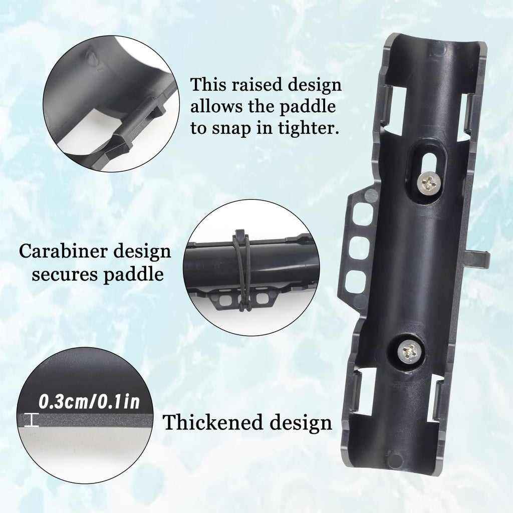 2PCS Kayak Paddle Holder with Leashes & Locking Kits X59119