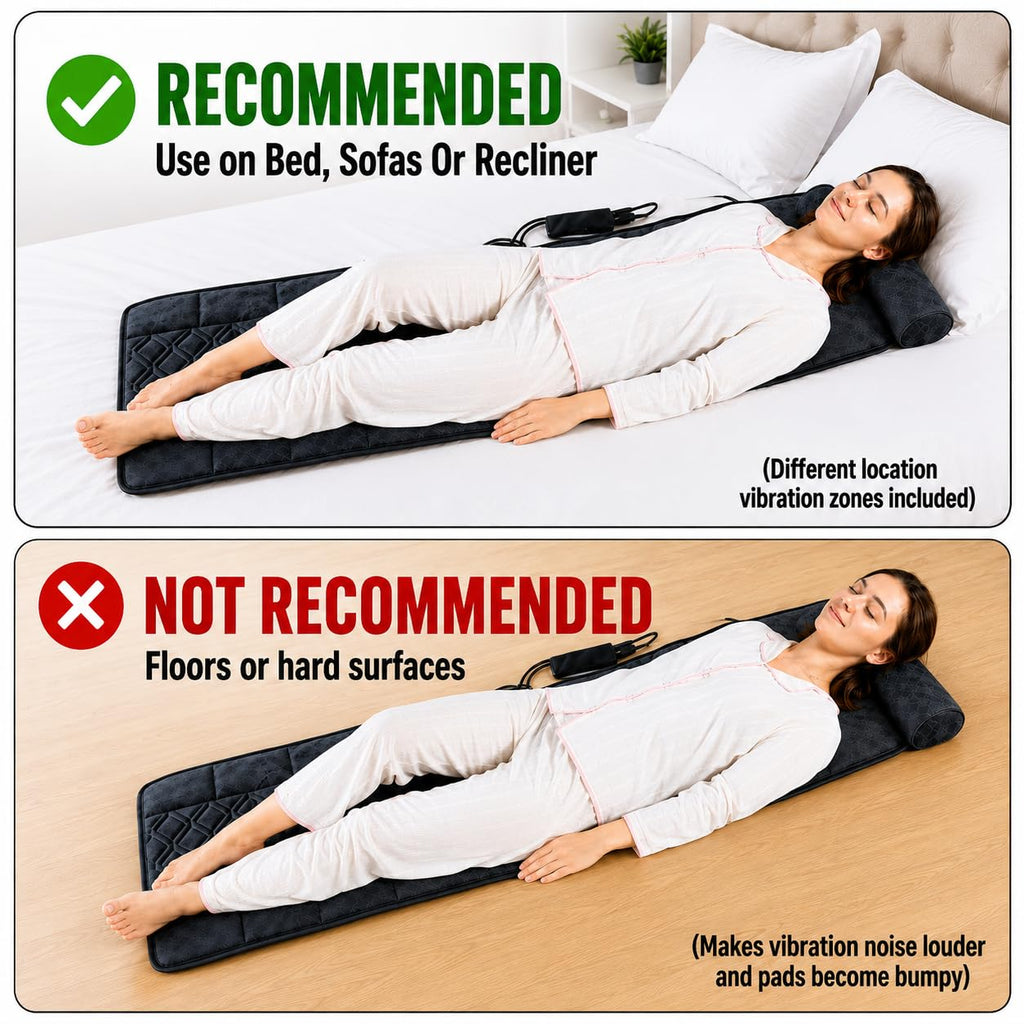 Vibration Massage Mat with Heat and Detachable Neck Massager L974571