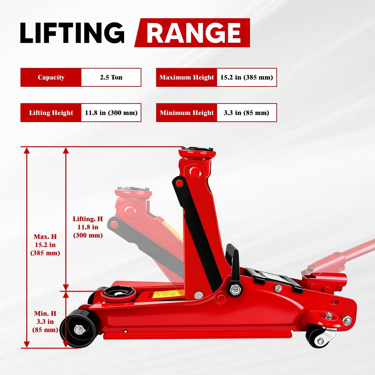 2.5 Ton Low-Profile Hydraulic Floor Jack H5863
