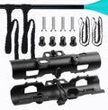 2PCS Kayak Paddle Holder with Leashes & Locking Kits X59119