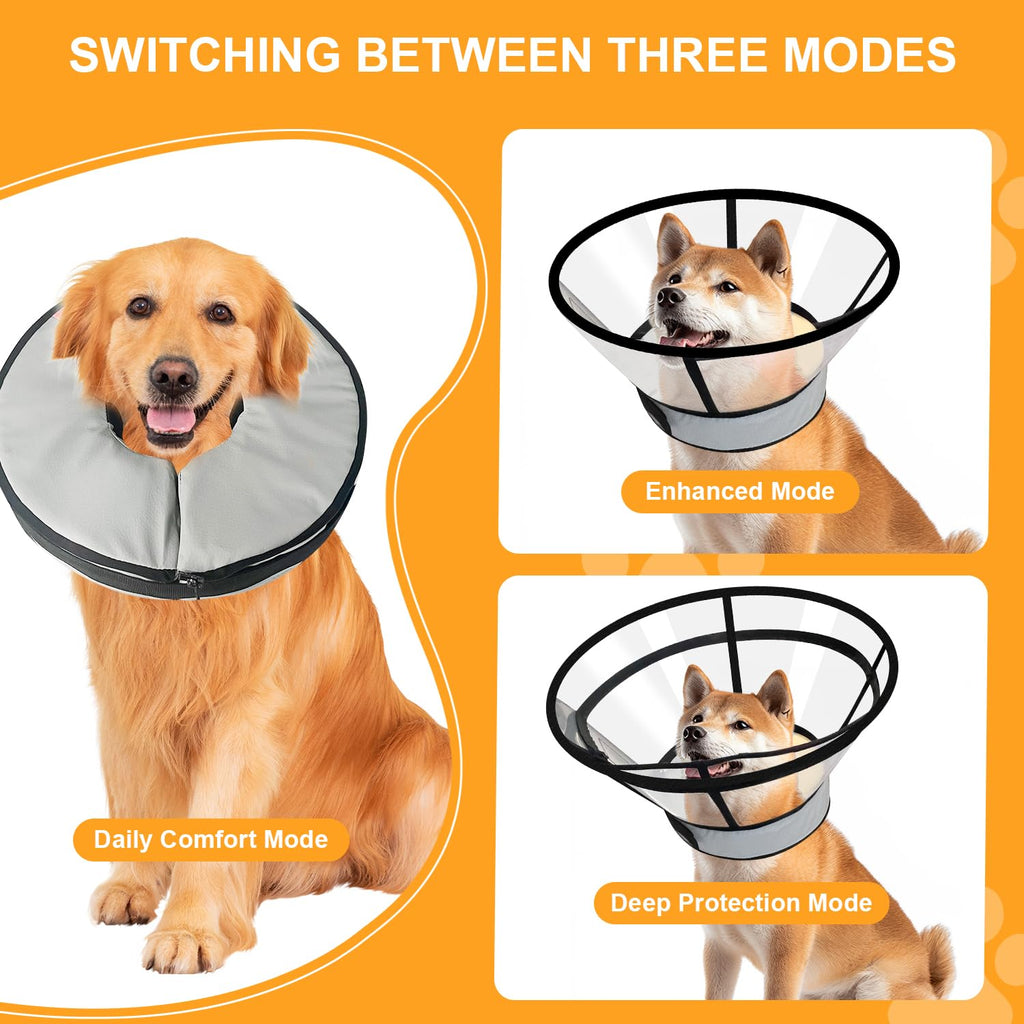 Inflatable Dog Cat Cone Collar with 2PCS Cover C151138