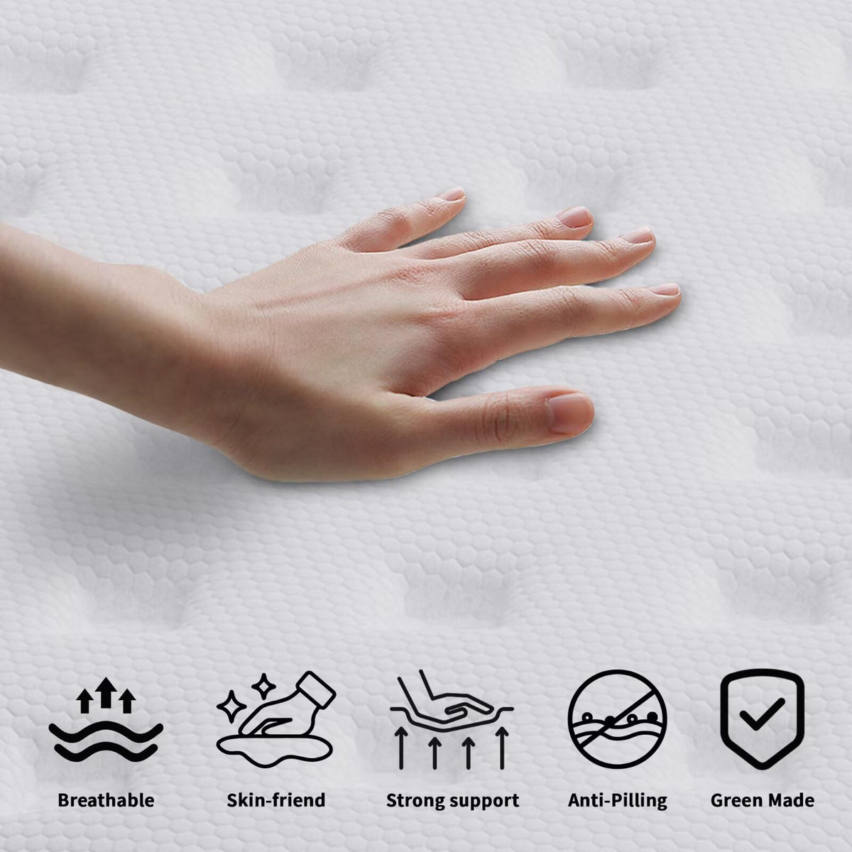 14 Inch Full Size Hybrid Memory Foam Mattress Z220