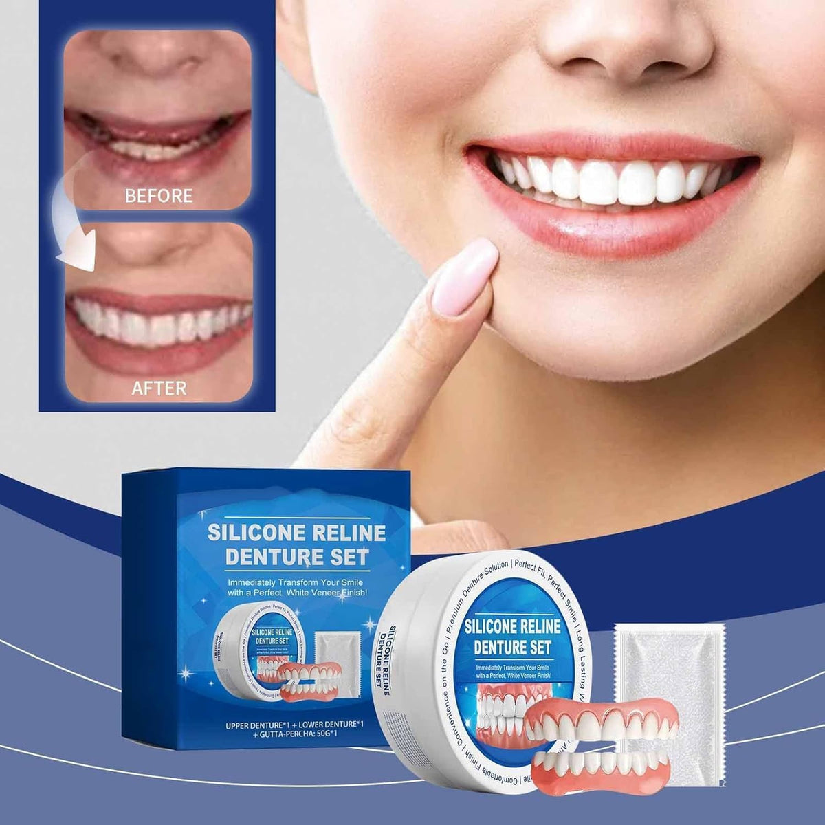 Silicone Denture Reline Kit 1 Set U2967