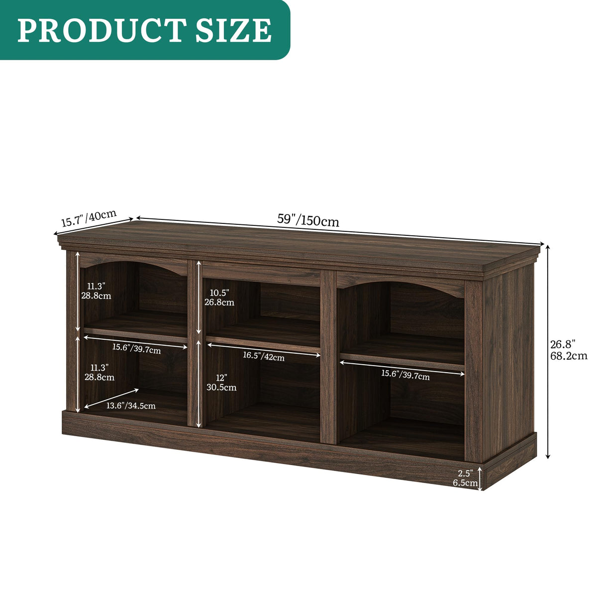 Farmhouse TV Stand with Cord Management D999127