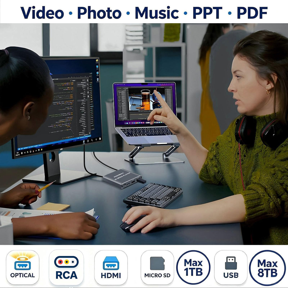 4K Full-HD USB microSD Digital Media Player I413318