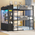 Triple Bunk Bed with 6 Storage Drawers E188594