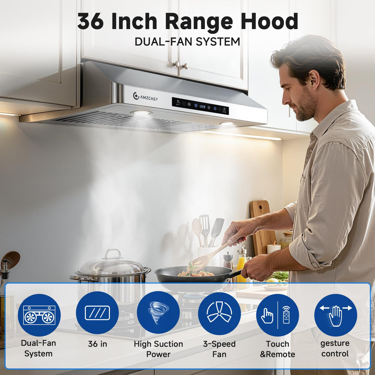 36" Stainless Steel Under-Cabinet Range Hood T54213