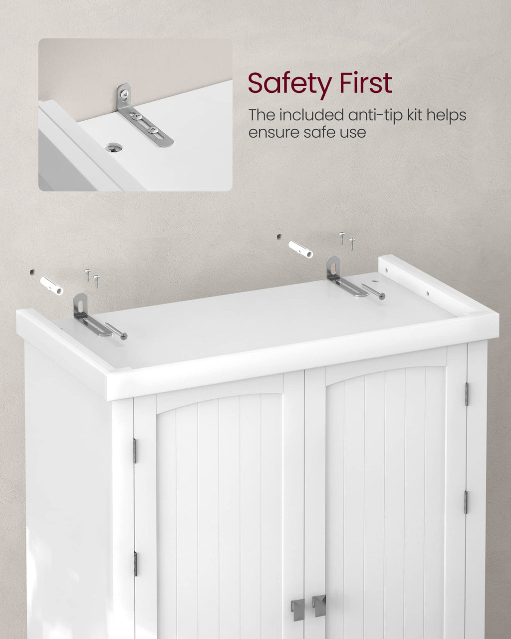 Freestanding Tall Cabinet with Drawer R913