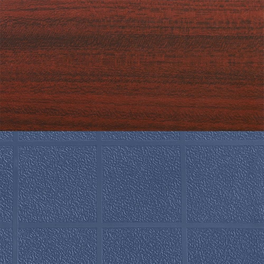 36" Square Mobile Table with 4 Blue Stack Chairs G4497