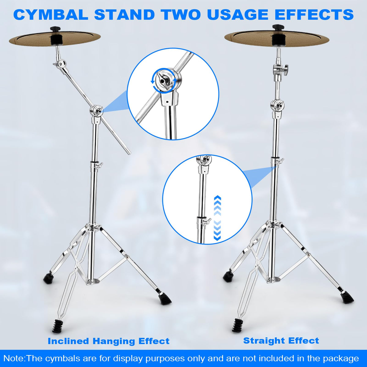 Adjustable 2 Pack Cymbal Boom Stand C9523