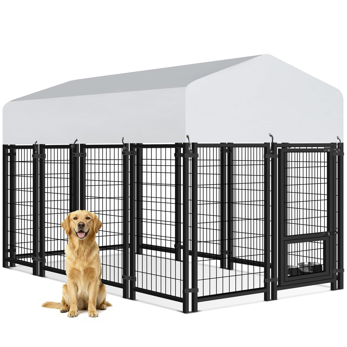 8x4x5FT Outdoor Dog Kennel W818