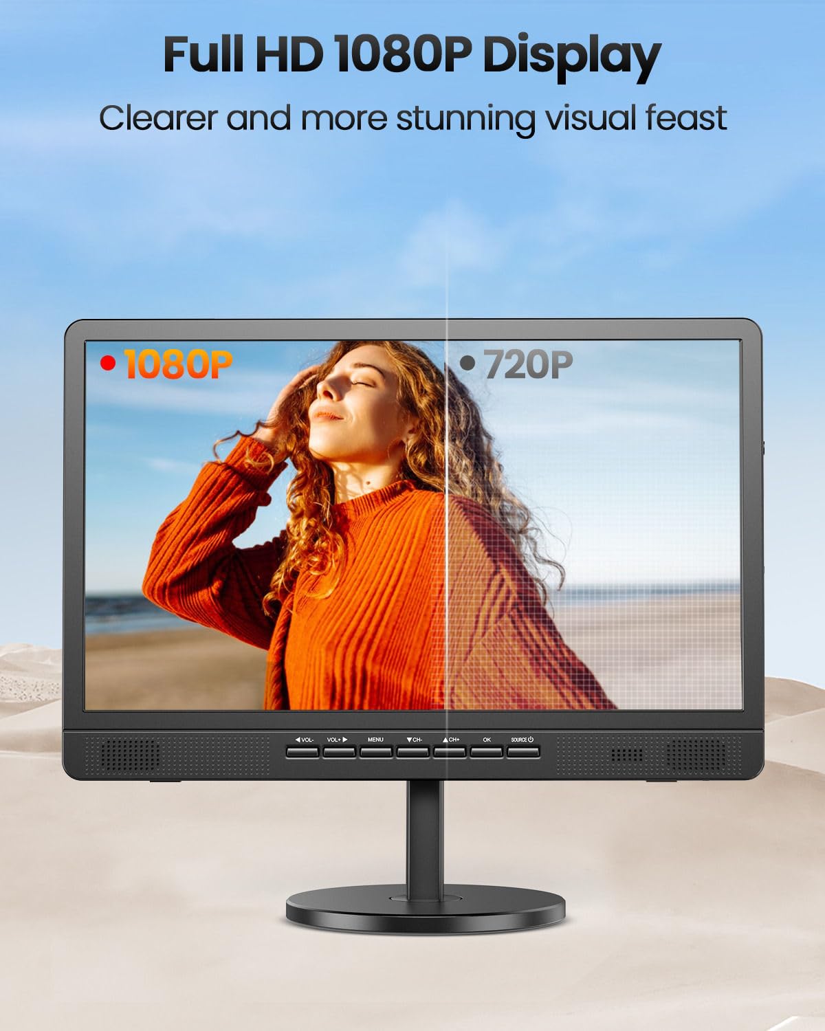 18.5" Portable TV with Antenna Q676