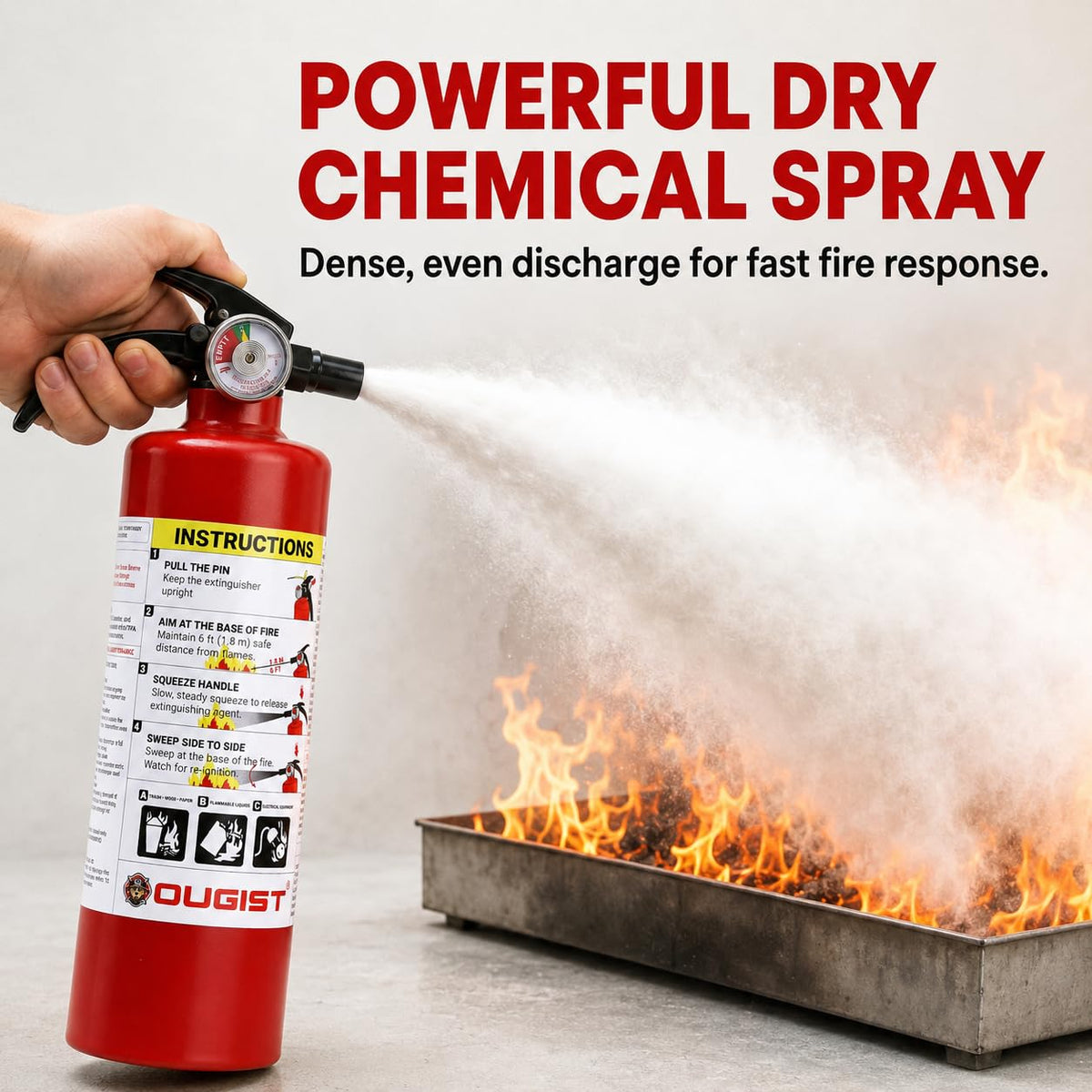 2.5 lb Dry Chemical ABC Fire Extinguisher, 2 Pack Z66081