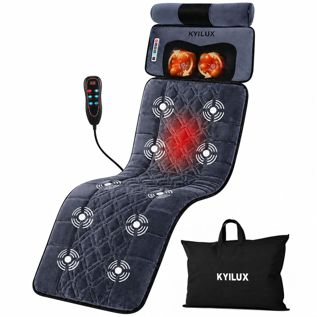 Vibration Massage Mat with Heat and Detachable Neck Massager L974571