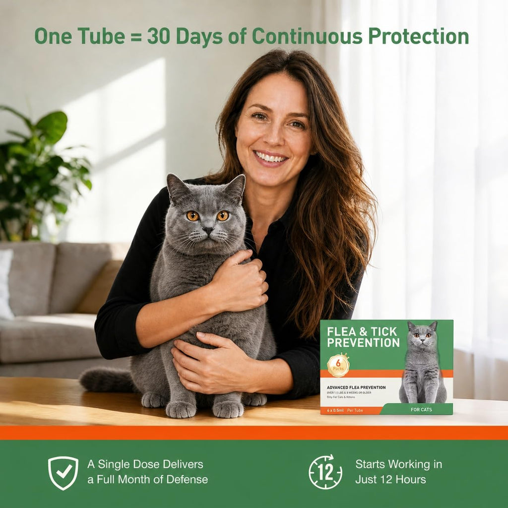 6 Pack Flea and Tick Prevention for Cats P78748