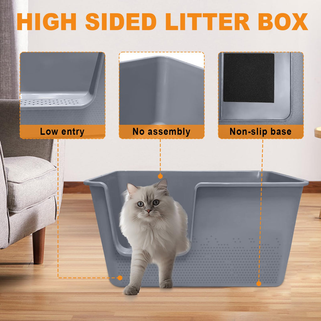 XL High Sides Cat Litter Box D67558
