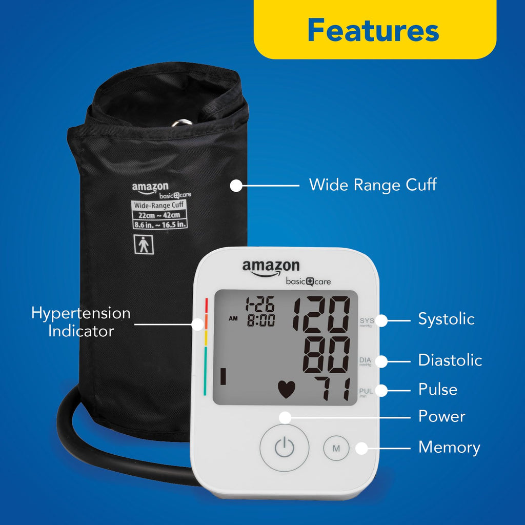 Blood Pressure Monitor with Wide Range Arm Cuff Z59453