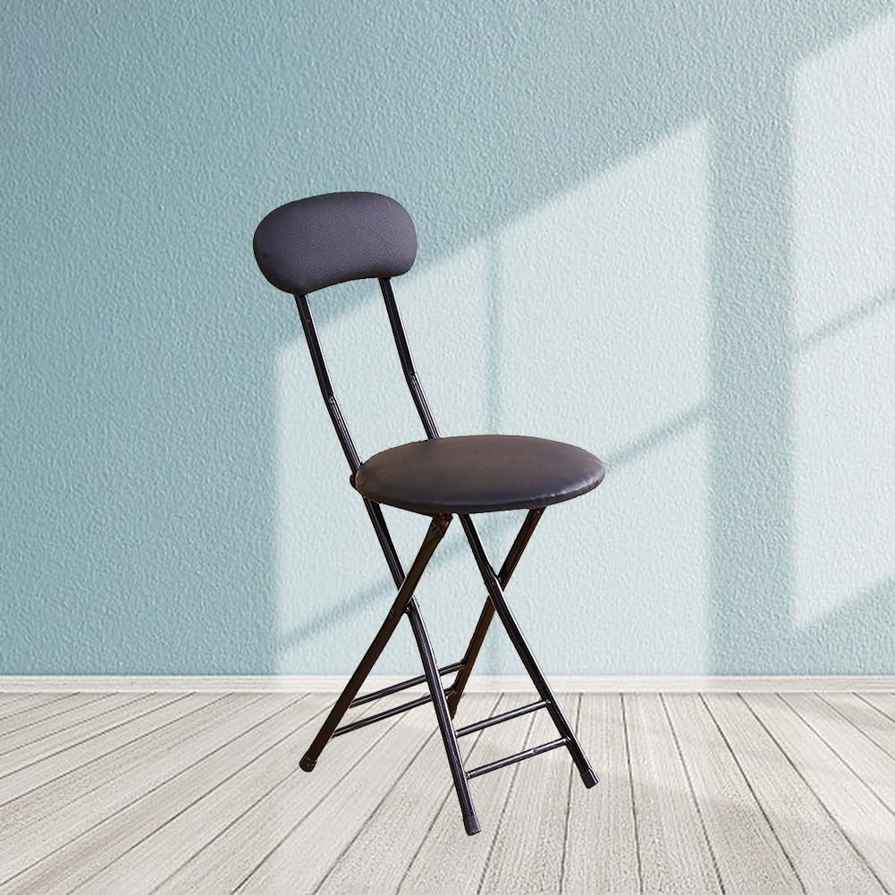 18 Inch Folding Bar Stool with Backrest H333
