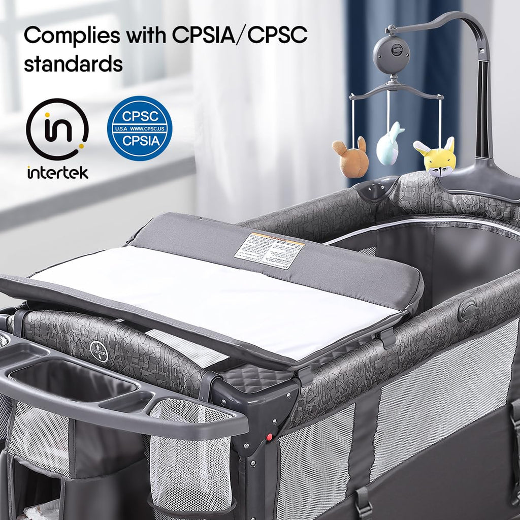 Baby Bassinet Bedside Crib H446