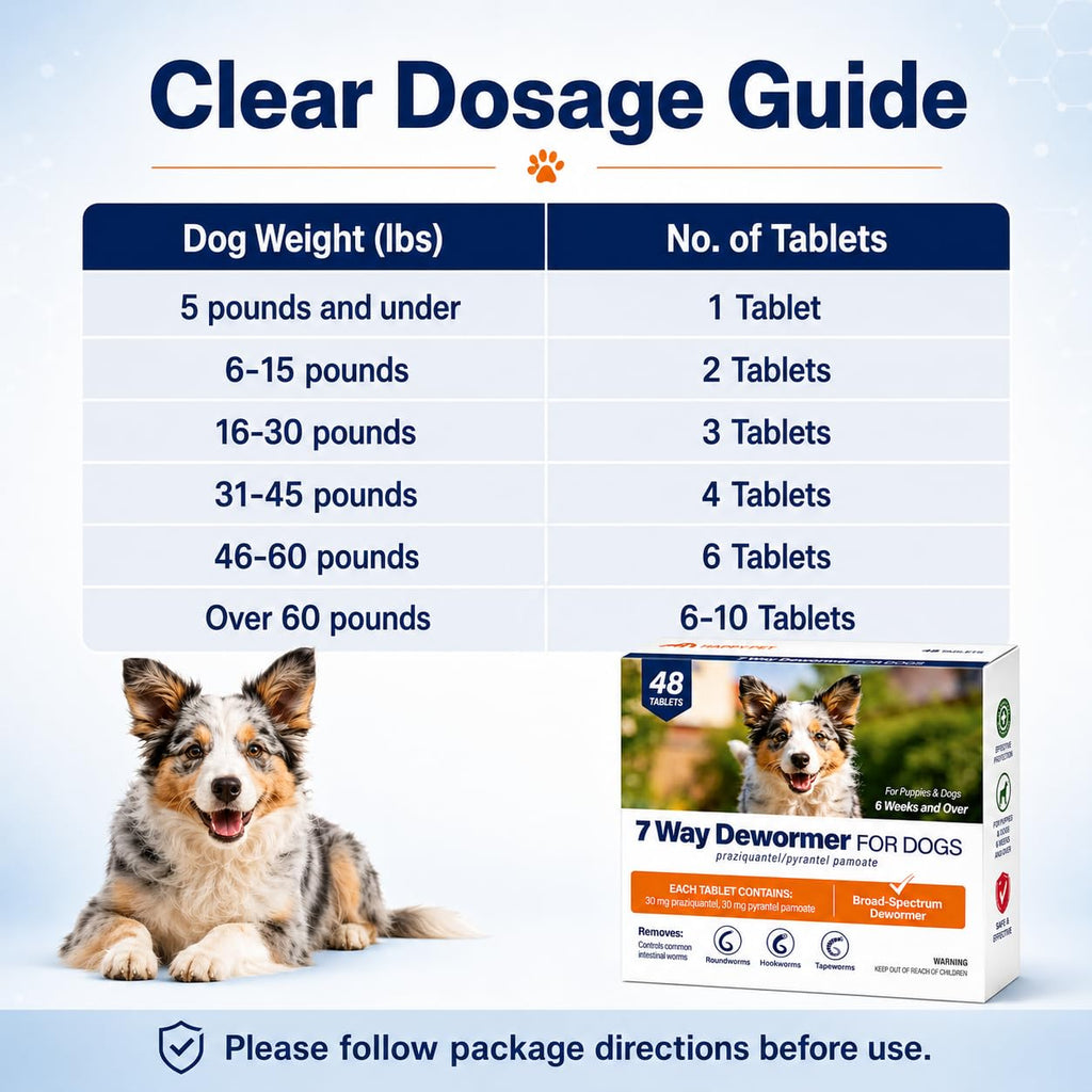 Pyrantel Pamoate & Praziquantel Canine Tablets 48 Tablets F184796