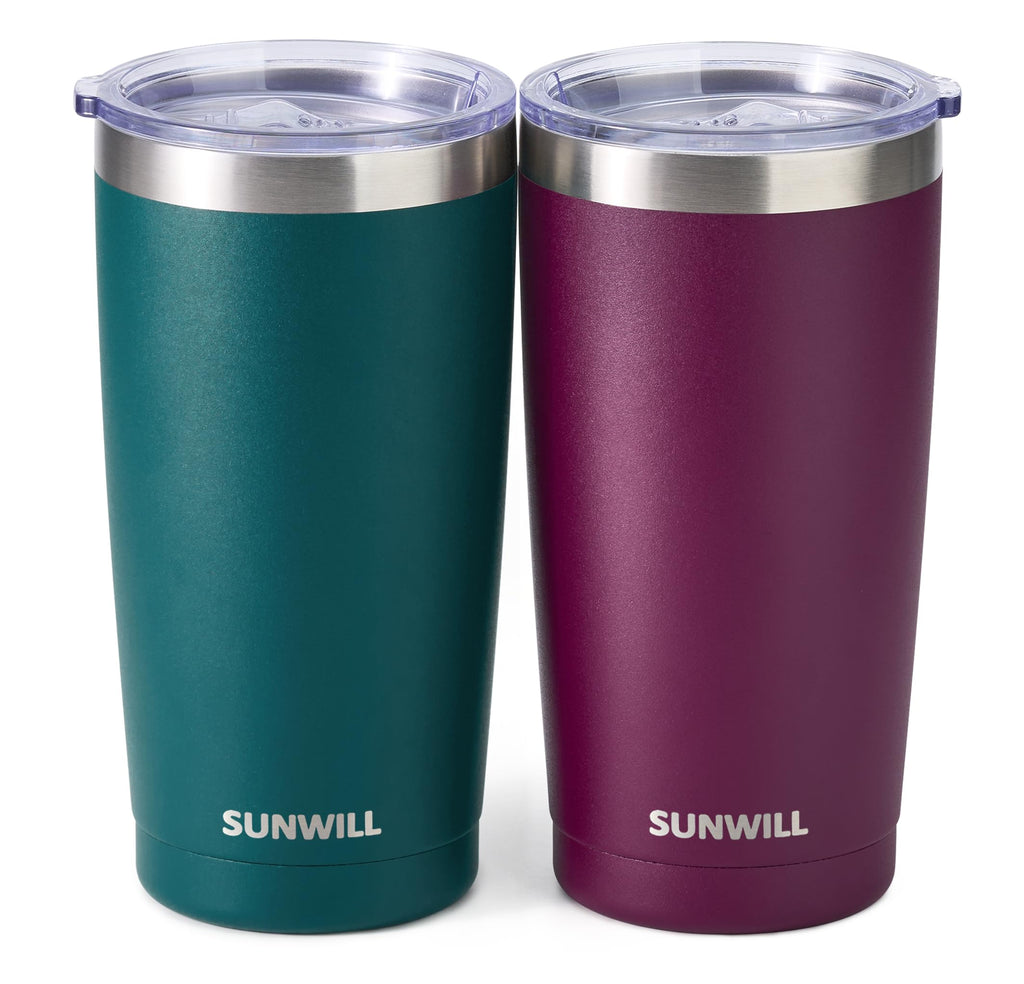 20 oz Insulated Stainless Steel Tumbler Set of 2 R28862
