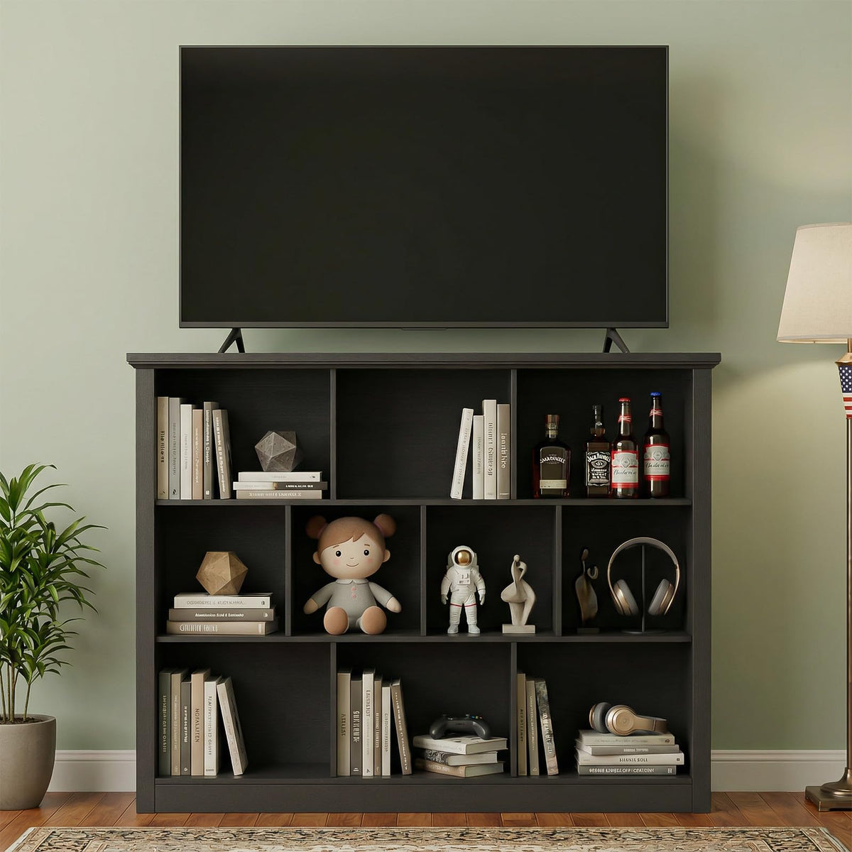 Black Cube Storage Shelf V585