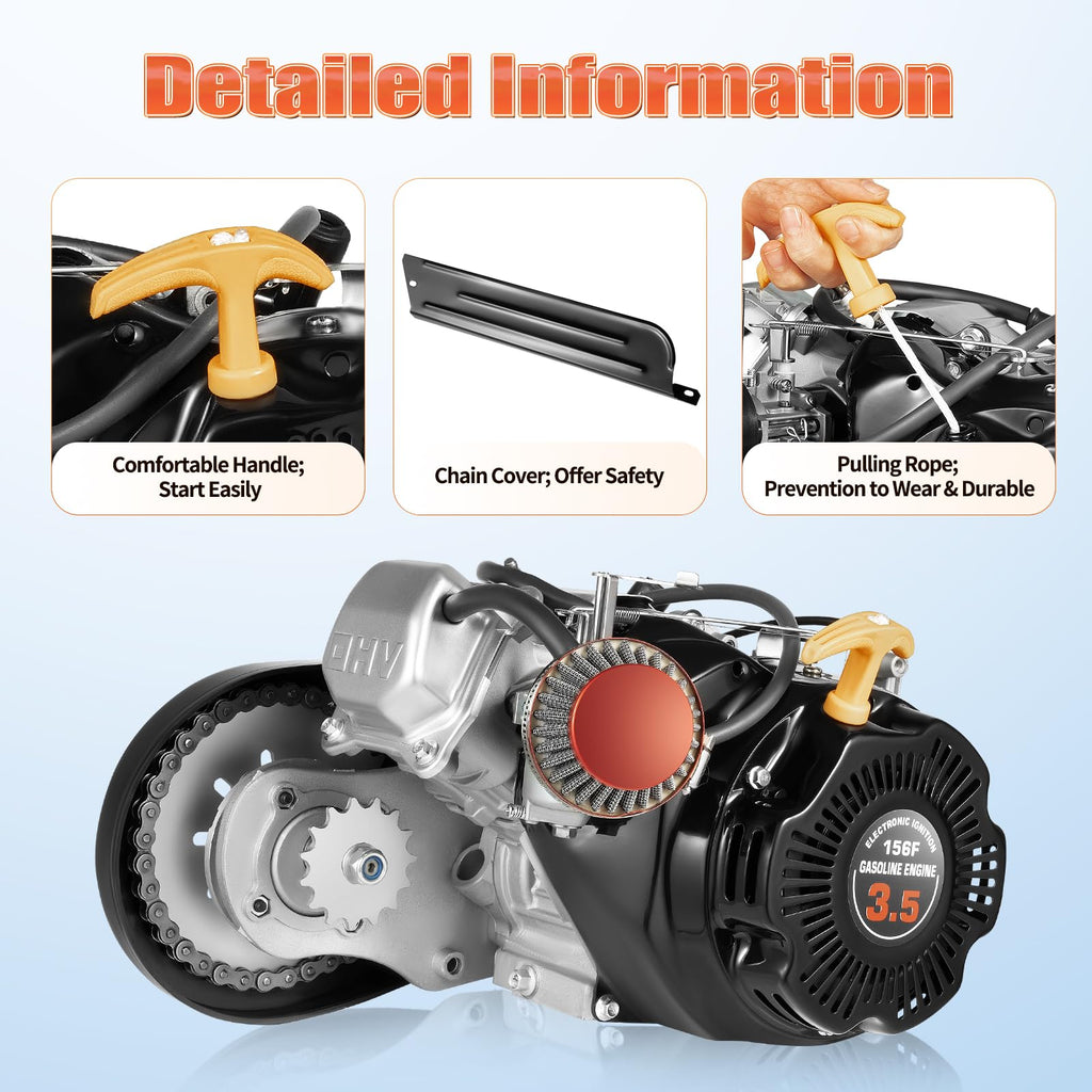 100CC 4 Stroke Bicycle Engine Kit with Chain Drive F715
