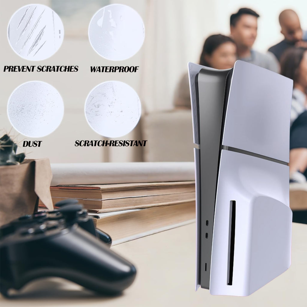 White PS5 Slim Disc Edition Face Plates W156
