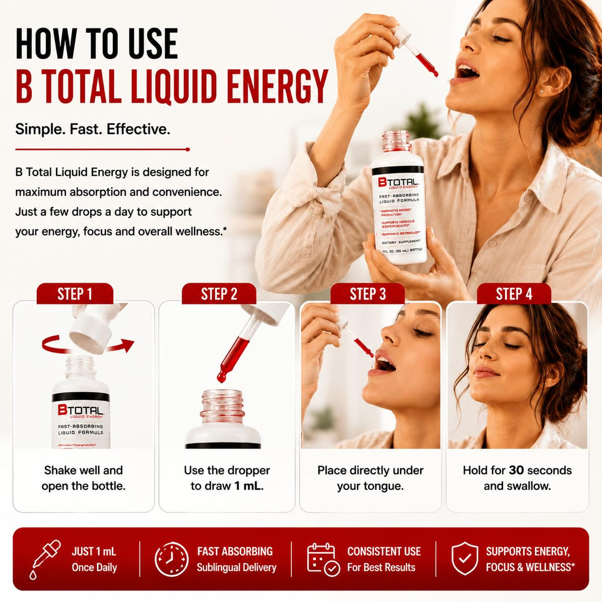 Berry 2 fl oz Sublingual Vitamin B Complex Liquid Drops Z58439