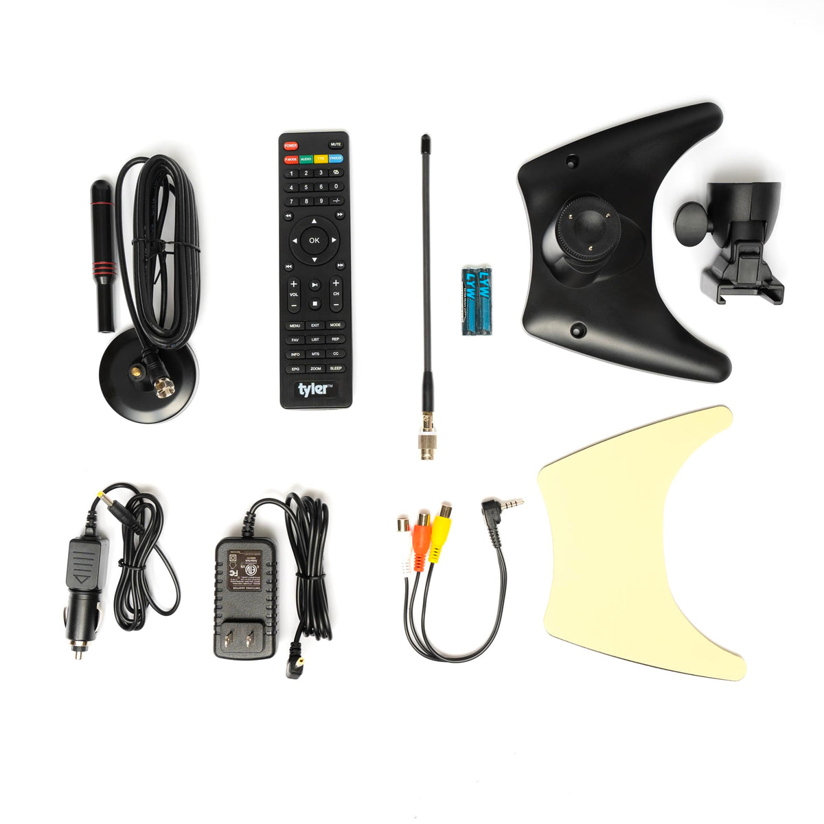 14” Portable LCD TV Monitor 1080P Rechargeable Battery Operated with Remote Control D267420