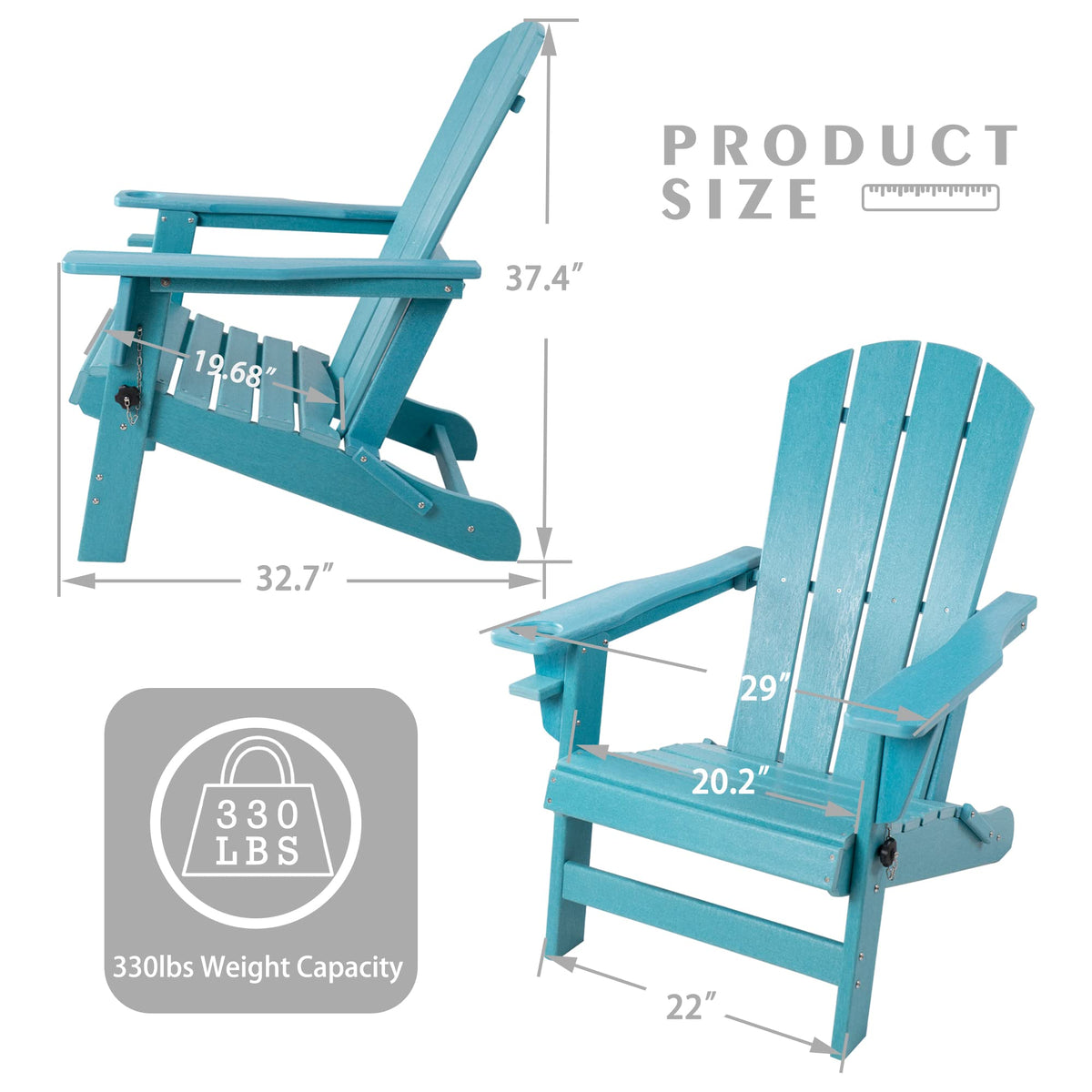 Folding Adirondack Chair H5623