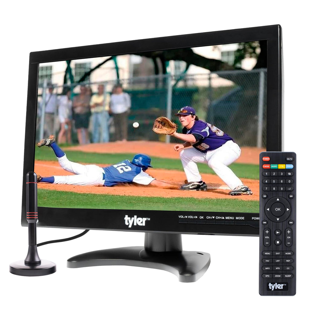 14” Portable LCD TV Monitor 1080P Rechargeable Battery Operated with Remote Control D267420
