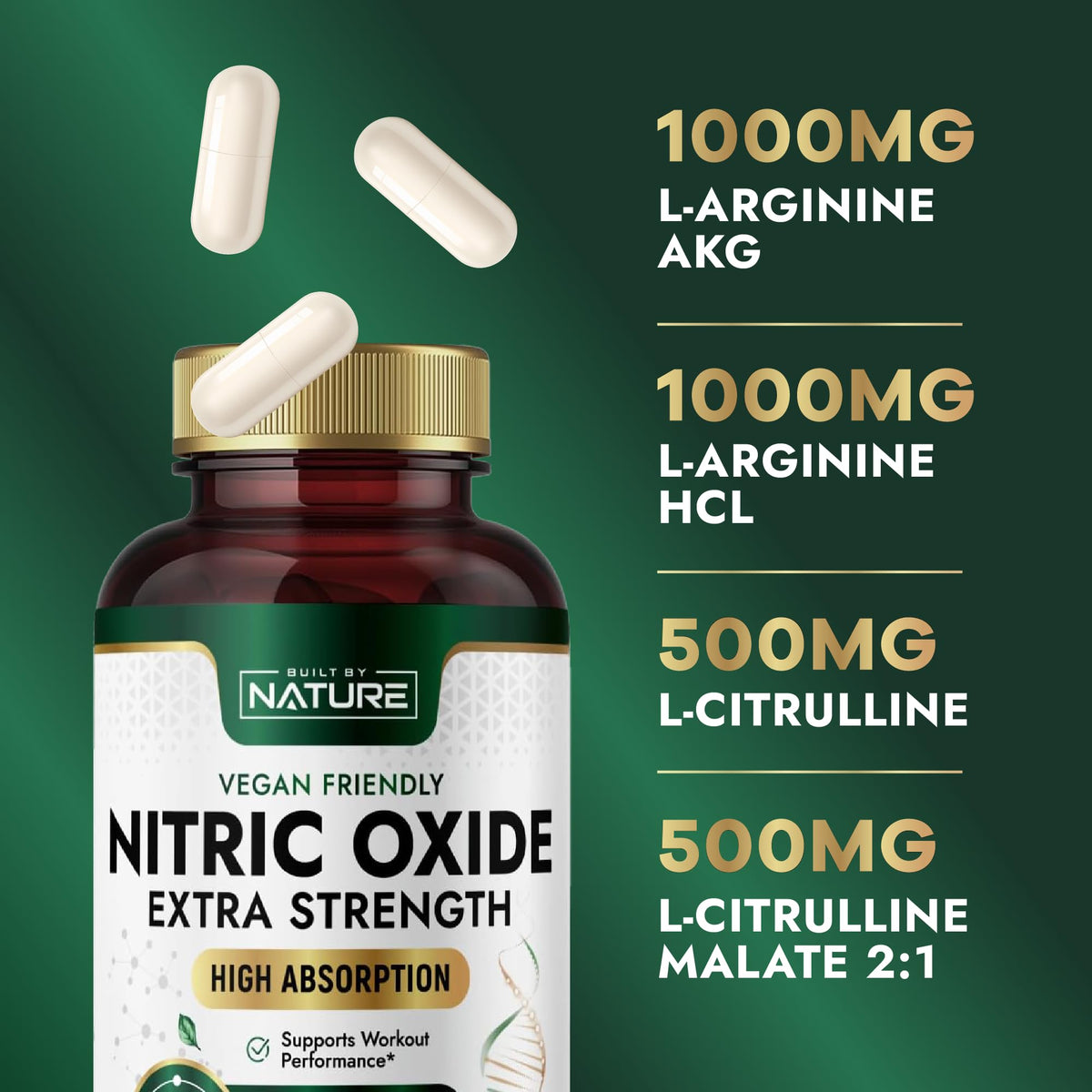 240 Capsules Nitric Oxide Supplement T24147