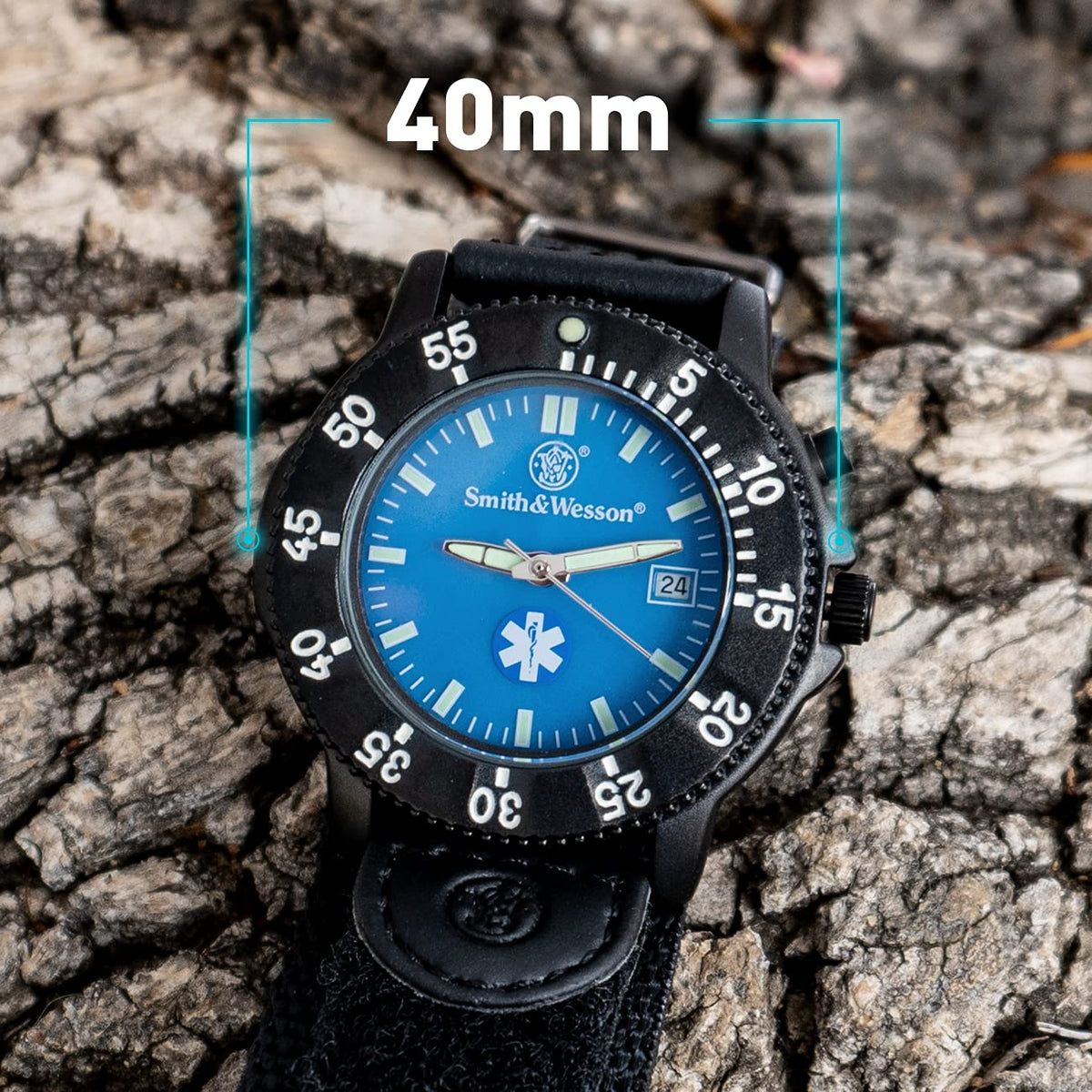 Men’s Tactical Field Watch with Backlight, 3ATM Water Resistant, Quartz, 40mm M203601
