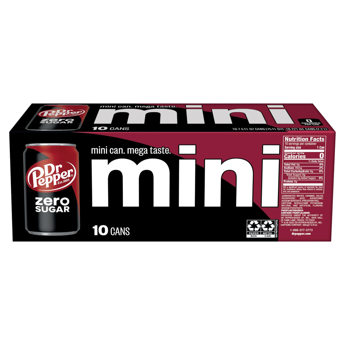 Zero Sugar Soda 7.5 fl oz 10 Pack T4150