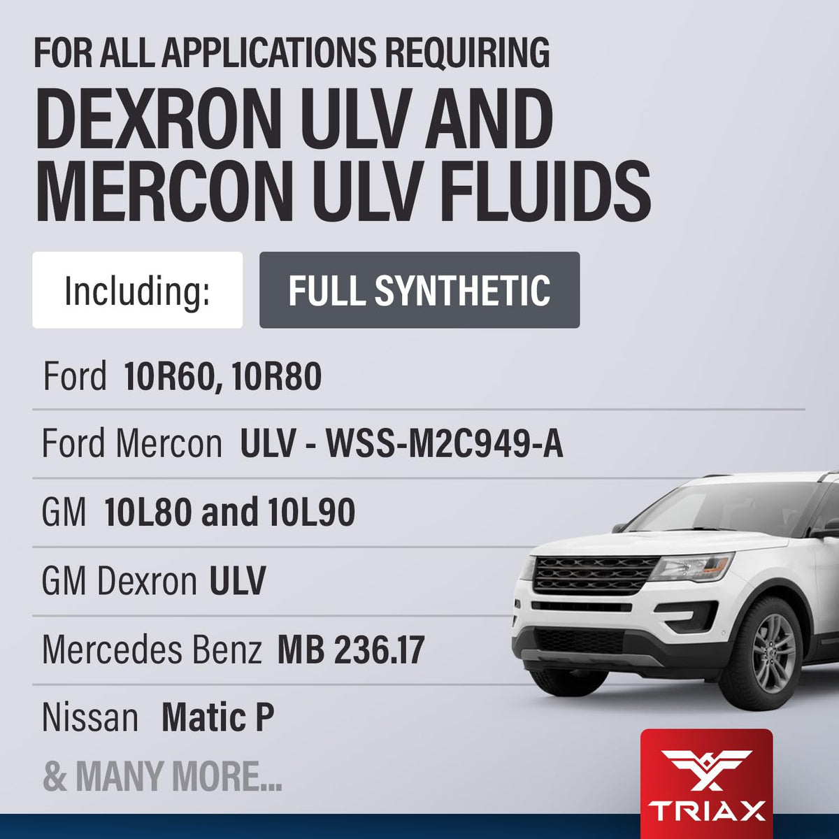 Full Synthetic ULV ATF 1 Gallon H89674