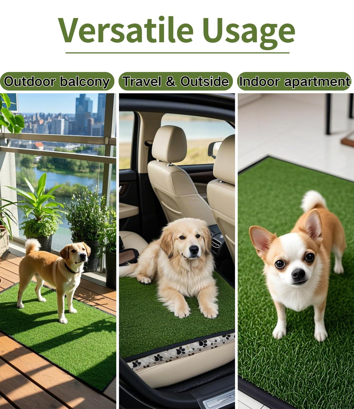Reusable Washable Grass Pad for Dogs Y4466