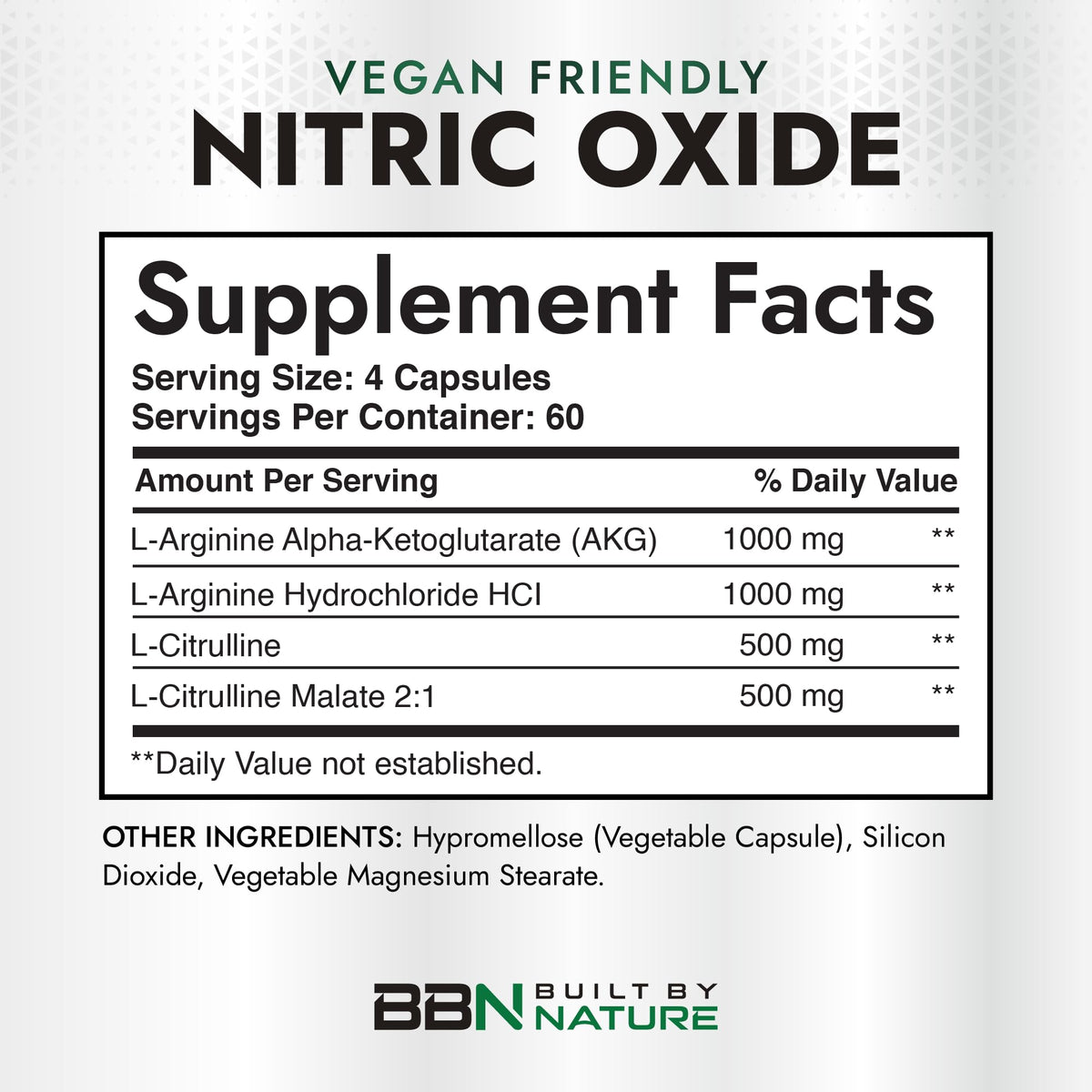 240 Capsules Nitric Oxide Supplement T24147