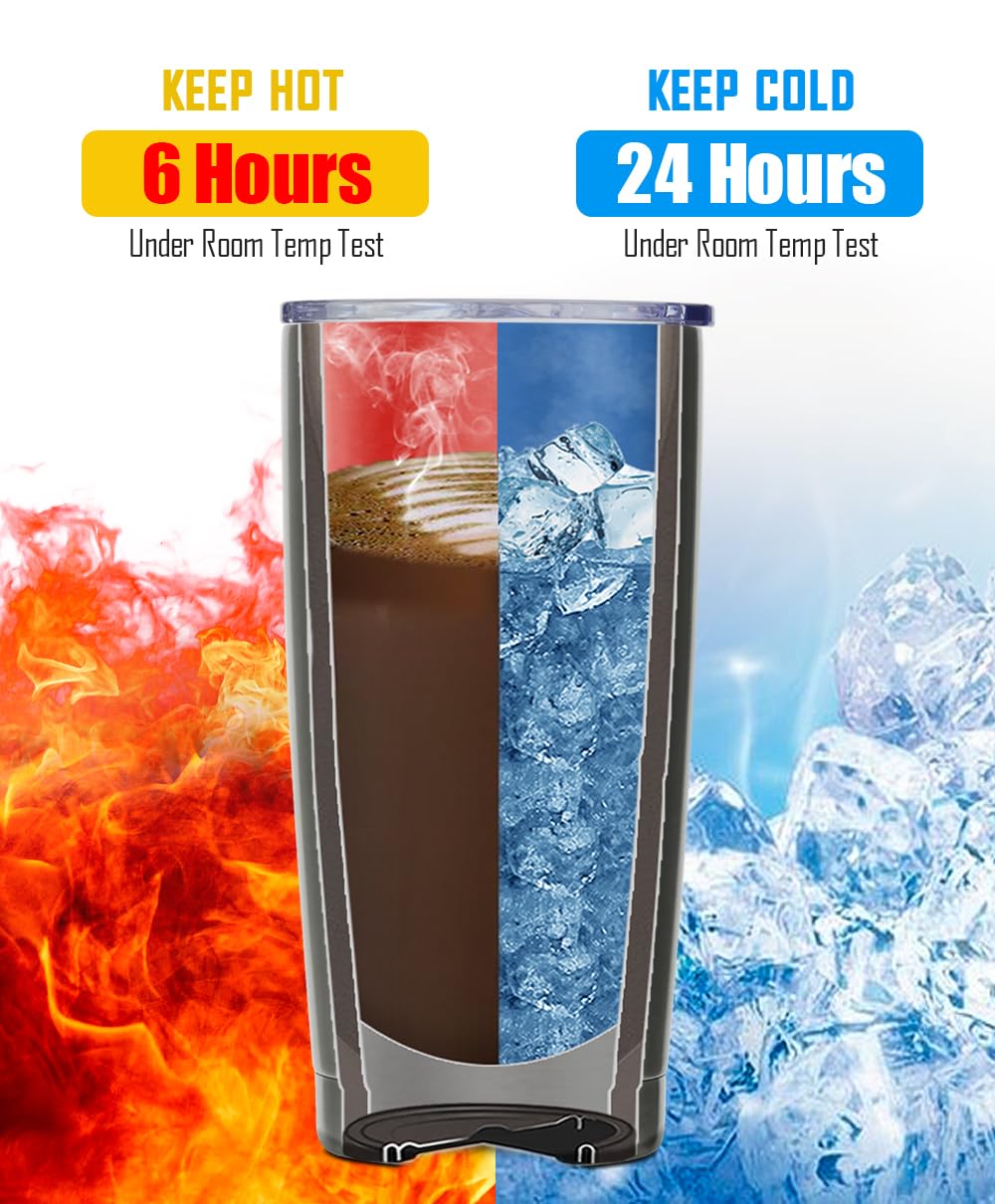 20 oz Insulated Stainless Steel Tumbler Set of 2 R28862