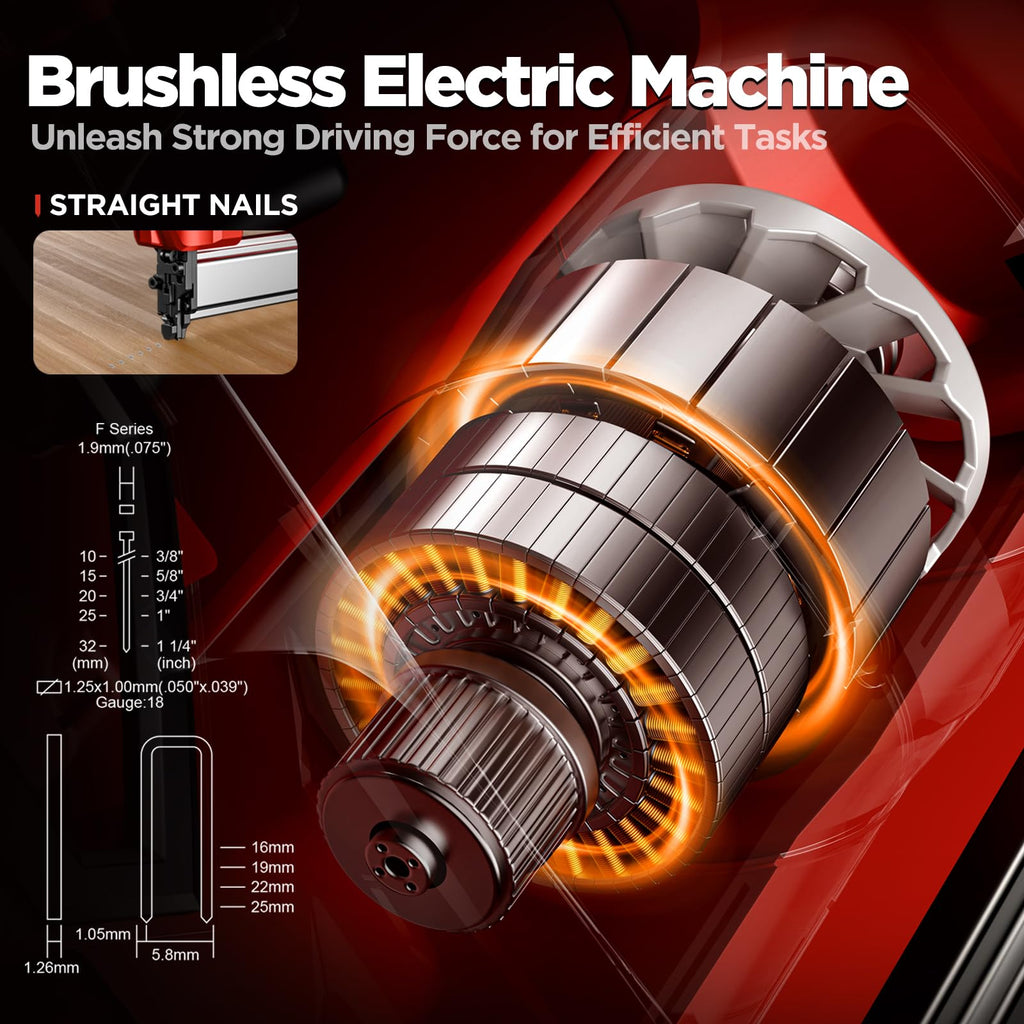 21V Brushless Cordless Pin Nailer Kit 2.0 Ah H364