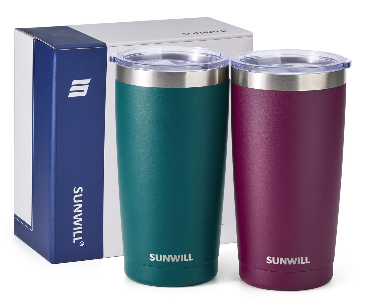20 oz Insulated Stainless Steel Tumbler Set of 2 R28862