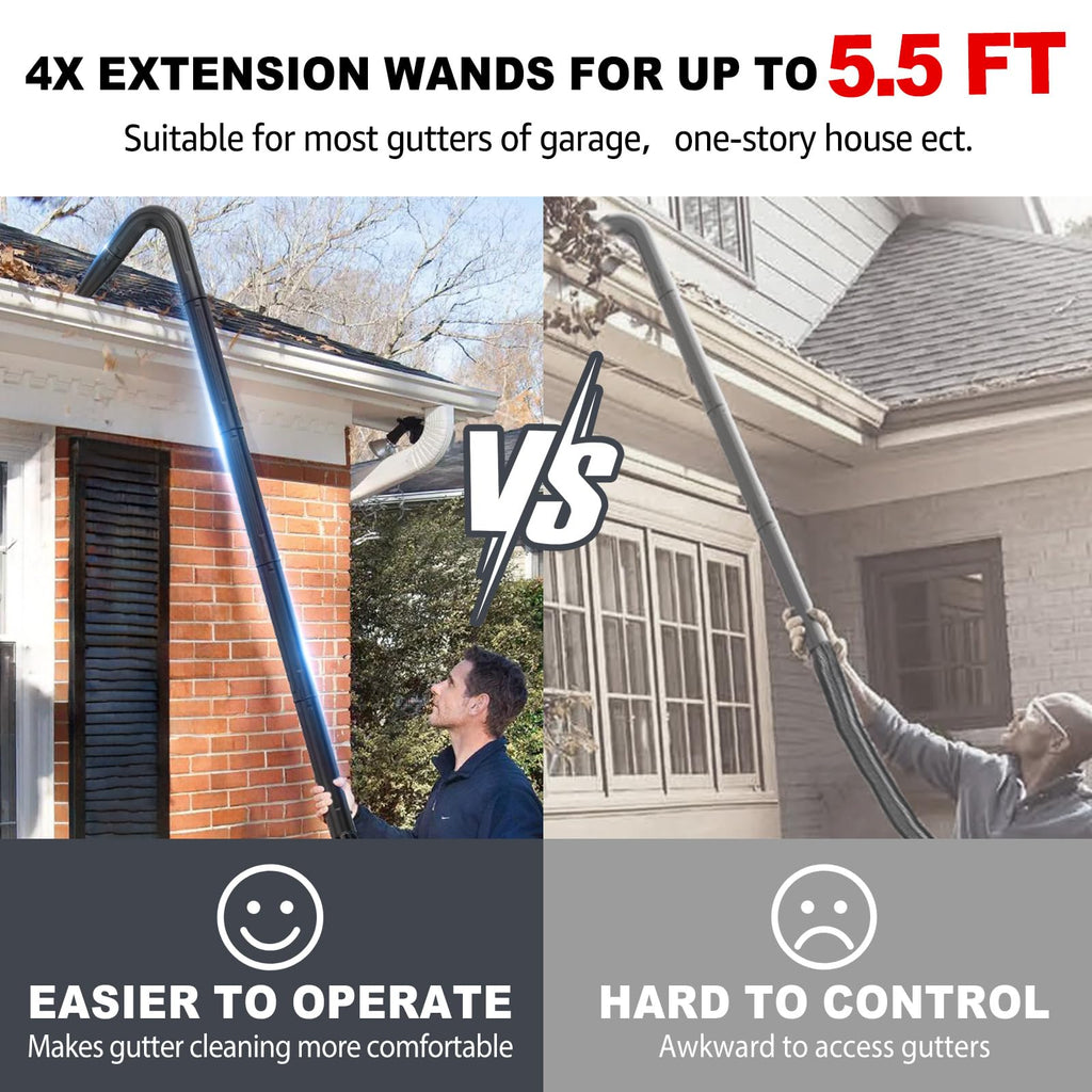 2-1/2 in. Gutter Cleaning Attachment Kit for Wet Dry Vac Z771