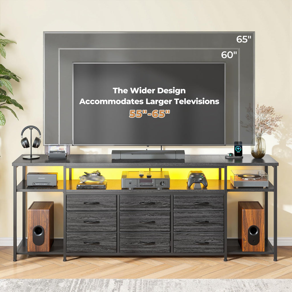 55" W TV Stand with 9 Drawers F28676