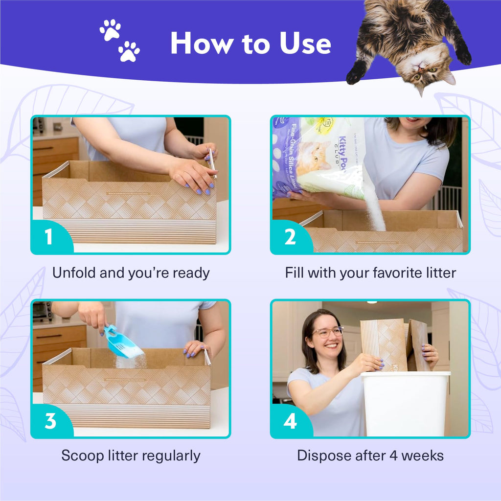 Disposable Cat Litter Box 2-Pack Y48353