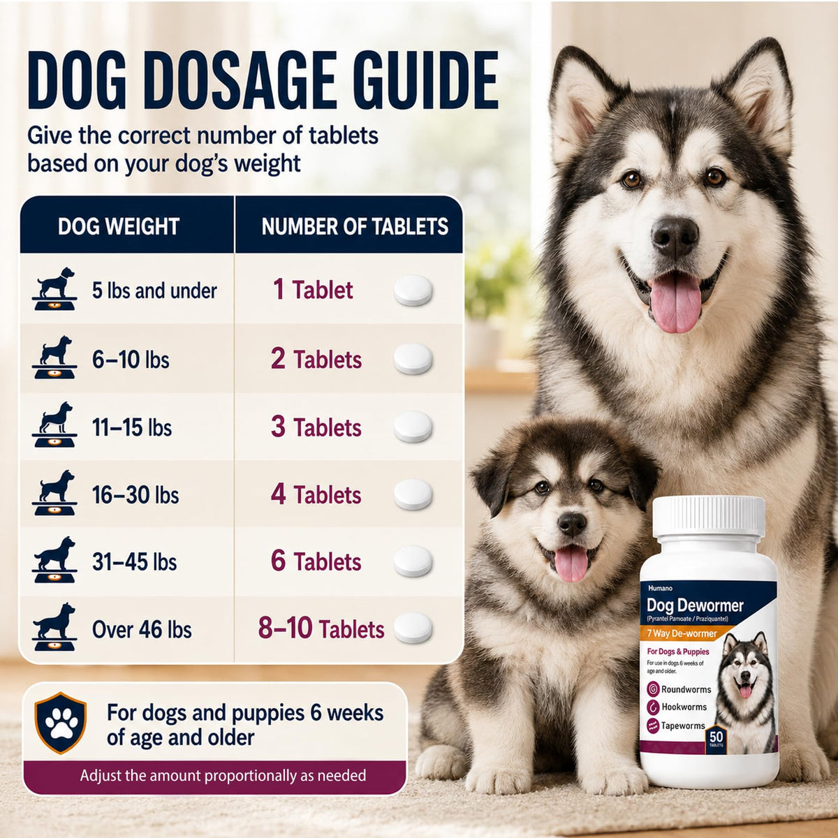 7 Way Dewormer for Dogs H6526